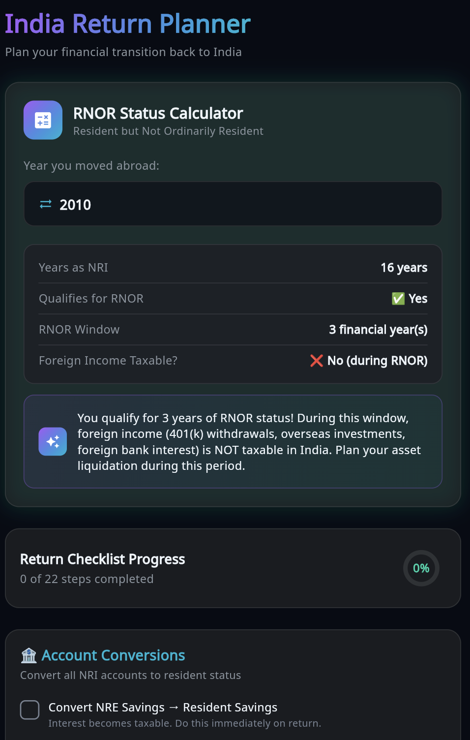 Relocation Roadmap