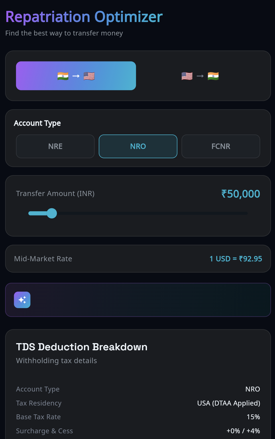 Repatriation Optimizer